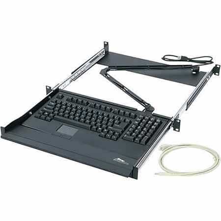 RM-KB Middle Atlantic 1 Space (1 3/4 Inch) Rackmount Computer Keyboard with Touchpad