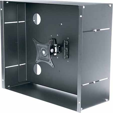 RM-LCD-MK Middle Atlantic 9 Space (15 3/4 Inch) LCD Rackmount, Knuckle Enables Tilt and Pivot of Screens Up To 19 Inch
