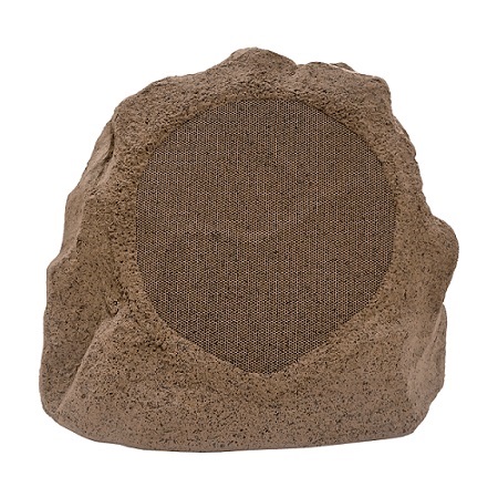 ROCK80S Adept Audio ROCK80 Outdoor 8" 60W Injection-Molded Polypropylene Rock Speaker - Pair of Speakers - Sandstone