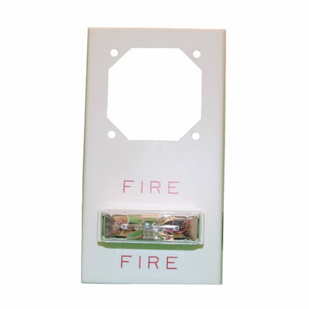 RSSP-24MCW-NW Cooper Wheelock STRB PLATE,WALL,24 VDC,15/30/75/110CD,NO LTR,WHT