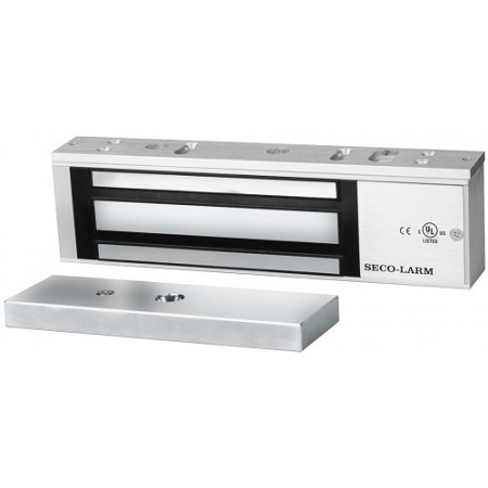 E-941SB-1200 Seco-Larm Black Single-Door Electromagnetic Lock with 1,200-lb (545kg) Holding Force