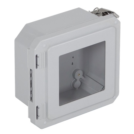 EF060604-W STI EnviroArmour Fiberglass Enclosure - 6.77" H x 6.77" W x 4.06" D - Clear Window - Non-Returnable