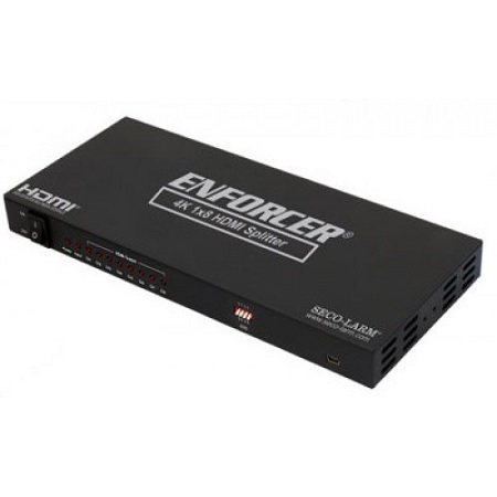 MVD-AH18-01Q Seco-Larm 4K HDMI Splitter with 1 HDMI Input and 8 HDMI Outputs