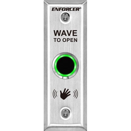 SD-9163-KSQ Seco-Larm "No Touch" Slimline Outdoor Request-To-Exit Plate w/ Timer