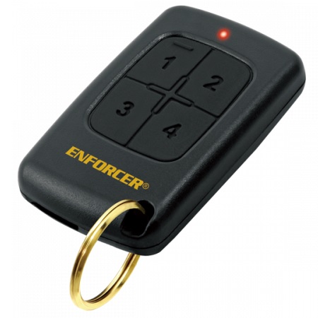 SK-937T4-GNQ Seco-Larm 433.92MHz Codebump Pendant RF Transmitter with 4 Buttons 15 Channels