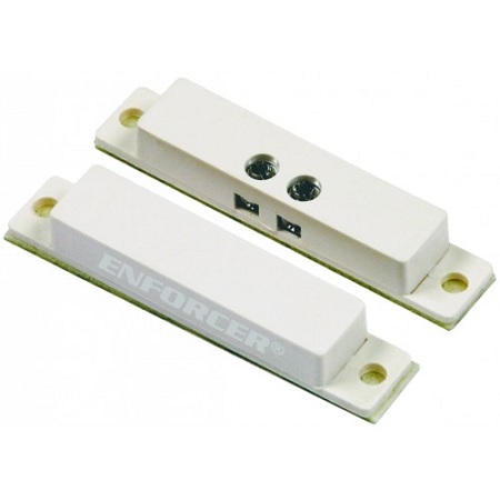 SM-431-TQ-W Seco-Larm Surface-Mount N.C. Magnetic Contact with Quick-Connect Terminal Block - White
