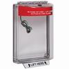 Show product details for STI-13030FR STI Universal Stopper Dome Cover Flush Mount and Hood with Horn and Relay - Fire Label - Red