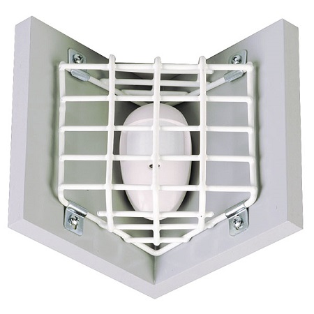 STI-9618 STI Steel Motion Detector Damage Stopper - Corner Mount - 4.62" H x 5.37" W x 3" D