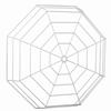 Show product details for STI-9636 STI Clock/Bell Damage Stopper 18" Max Object Diameter at 3.65" Max Depth - White - 20.75" H x 20.75" W x 3.65" D