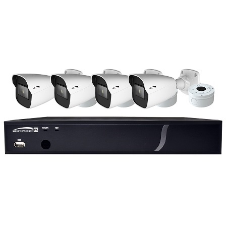 ZIPT84B2 Speco Technologies 8 Channel HD-TVI DVR Up to 120FPS @ 1080p - 2TB w/ 4 x Outdoor IR Bullet Cameras