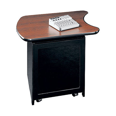 S12-DC Middle Atlantic Single Bay (12 Space) Outboard Rack, Without Doors, Dark Cherry Top