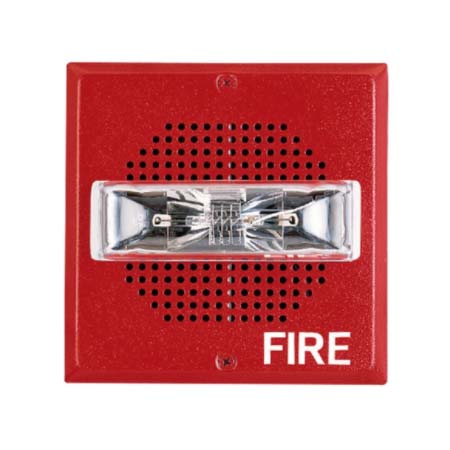 SA-S70-24MCW-FW Cooper Wheelock SA-S Supervised Self-Amplified Speaker and Strobe 24VDC - Square - Wall Mounted - White
