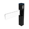 SBT2000S-B ZKTeco USA Single-lane Swing Barrier Turnstile - Black