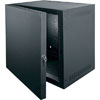Show product details for SBX-10 Middle Atlantic 10 Space (17 1/2 Inch), 15 Inch Deep Wall Rack with Locking Front Door, Black Finish