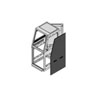 Show product details for SCQ-1427-1217BK Middle Atlantic Quiet-Cool Series Console Single Bay - 27 Inch Deep, 14 Rackspaces on Bottom, 12 Rackspaces on Top