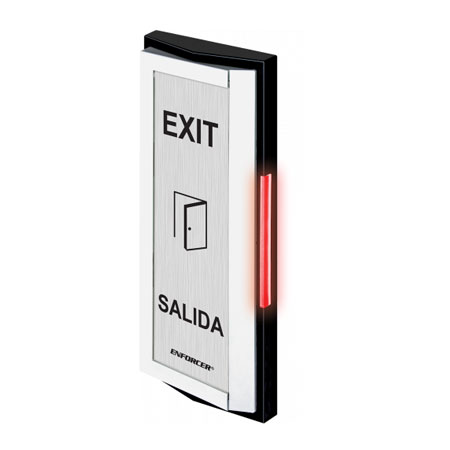 Seco-Larm Illuminated Mullion Request-to-Exit Plates