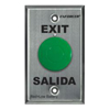 Show product details for SD-8201GTPE1Q Seco-Larm Green Button Single-Gang RF Wireless Request-To-Exit Plate