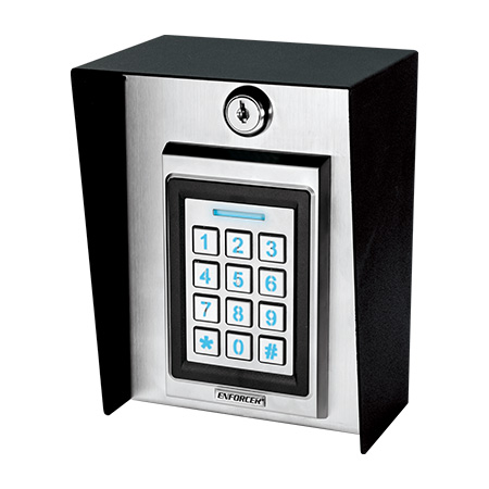 SK-B941-PQ Seco-Larm Bluetooth Access Controller - Keypad with Proximity Reader in 3 11/16" D x 5" W x 6 9/16" Weatherproof Enclosure
