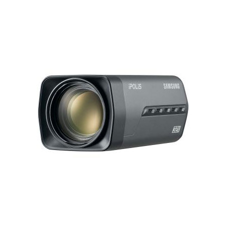 [DISCONTINUED] SNZ-6320 Hanwha Techwin 4.42-142.6mm Varifocal 60FPS @ 1920 x 1080 Outdoor Day/Night WDR Box IP Security Camera 12VDC/PoE