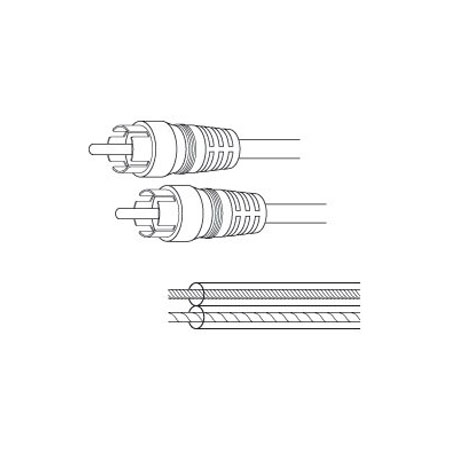 SPW12 Vanco Wire Premium Skr 18GA RCA Plug/RCA Plug 15 ft