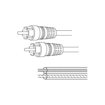SPW2 Vanco Wire Premium Speaker 18GA RCA Plug/RCA Plug 25 ft