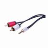 Show product details for SRCA35MM03 Vanco Slim 3.5mm to Dual RCA Stereo Cables - 3ft