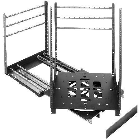 SRSR-2-12 Middle Atlantic 12 Space Rotating Sliding Rail System, 125 lbs Capacity