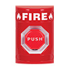 SS-2002F STI Stopper Station Button No Cover - Fire - Red