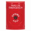 Show product details for SS2000ES-ES STI Red No Cover Key-to-Reset Stopper Station with EMERGENCY STOP Label Spanish