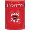 Show product details for SS2000LD-EN STI Red No Cover Key-to-Reset Stopper Station with LOCKDOWN Label English