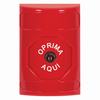 Show product details for SS2000NT-ES STI Red No Cover Key-to-Reset Stopper Station with No Text Label Spanish