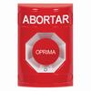 Show product details for SS2001AB-ES STI Red No Cover Turn-to-Reset Stopper Station with ABORT Label Spanish