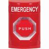 Show product details for SS2002EM-EN STI Red No Cover Key-to-Reset (Illuminated) Stopper Station with EMERGENCY Label English