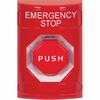 Show product details for SS2002ES-EN STI Red No Cover Key-to-Reset (Illuminated) Stopper Station with EMERGENCY STOP Label English