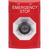 Show product details for SS2003ES-EN STI Red No Cover Key-to-Activate Stopper Station with EMERGENCY STOP Label English