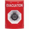 Show product details for SS2003EV-EN STI Red No Cover Key-to-Activate Stopper Station with EVACUATION Label English