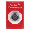 Show product details for SS2003EX-ES STI Red No Cover Key-to-Activate Stopper Station with EMERGENCY EXIT Label Spanish