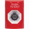 Show product details for SS2003PX-EN STI Red No Cover Key-to-Activate Stopper Station with PUSH TO EXIT Label English