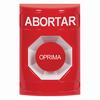 Show product details for SS2004AB-ES STI Red No Cover Momentary Stopper Station with ABORT Label Spanish