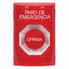 Show product details for SS2004ES-ES STI Red No Cover Momentary Stopper Station with EMERGENCY STOP Label Spanish