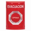 Show product details for SS2004EV-ES STI Red No Cover Momentary Stopper Station with EVACUATION Label Spanish