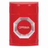 SS2004NT-ES STI Red No Cover Momentary Stopper Station with No Text Label Spanish