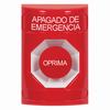 Show product details for SS2004PO-ES STI Red No Cover Momentary Stopper Station with EMERGENCY POWER OFF Label Spanish