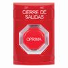 Show product details for SS2005LD-ES STI Red No Cover Momentary (Illuminated) Stopper Station with LOCKDOWN Label Spanish