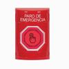 Show product details for SS2006ES-ES STI Red No Cover Momentary (Illuminated) with Red Lens Stopper Station with EMERGENCY STOP Label Spanish