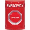 Show product details for SS2009EM-EN STI Red No Cover Turn-to-Reset (Illuminated) Stopper Station with EMERGENCY Label English