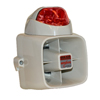 Show product details for 4150036 Potter SSX-82SR 25W 2-Tone Siren with Red Strobe