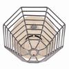 STI-9609-SS STI Steel Web Stopper High Profile Flush Mount Stainless Steel - 8.25" H x 8.25" W x 4.6" D