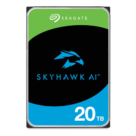 ST20000VE002 Seagate SkyHawk AI Surveillance Grade Hard Drive 6Gb/s 256MB Cache 3.5" CMR Helium - 20TB