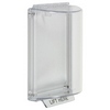 Show product details for STI-13000NC STI Universal Stopper Dome Cover Flush Mount No Label Hood - No Label - Clear